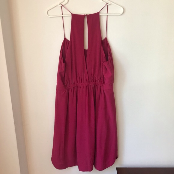 Madewell Silk Daylight Dress in Dark Rosette - Picture 4 of 6